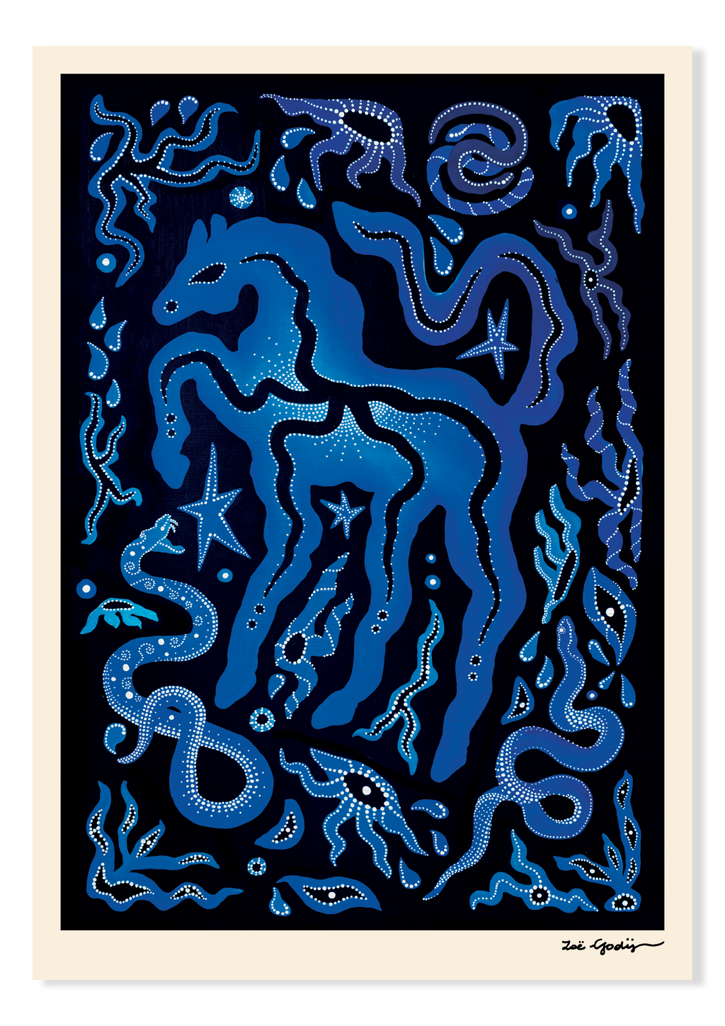 THE SPACE IN BETWEEN BLUE — Fine Art Print