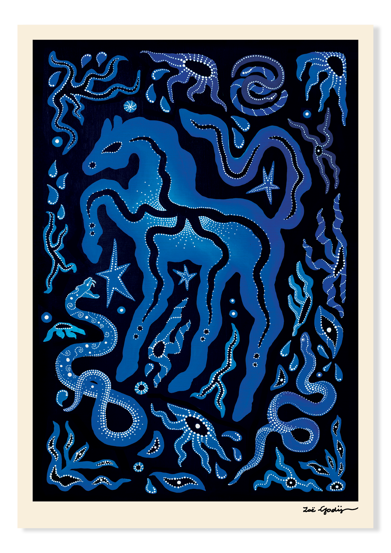 THE SPACE IN BETWEEN BLUE — Fine Art Print