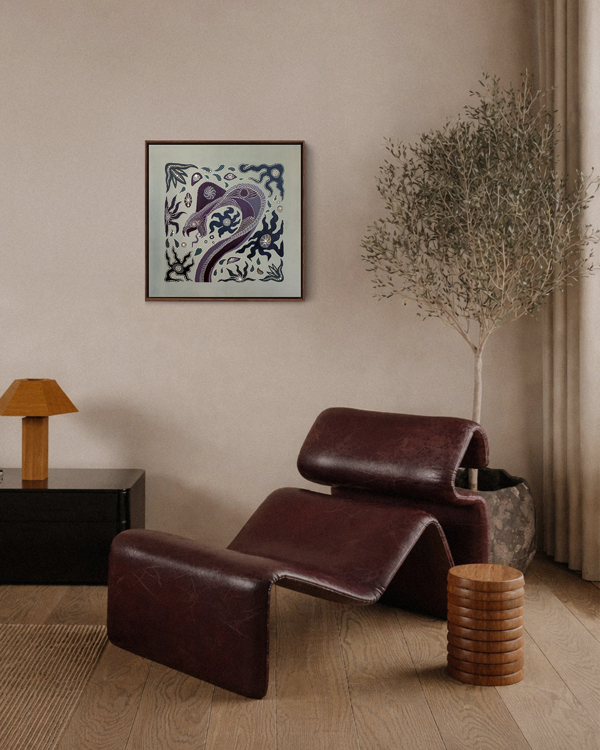 THE SERPENT CURRENT  — Original Work 40 x 40