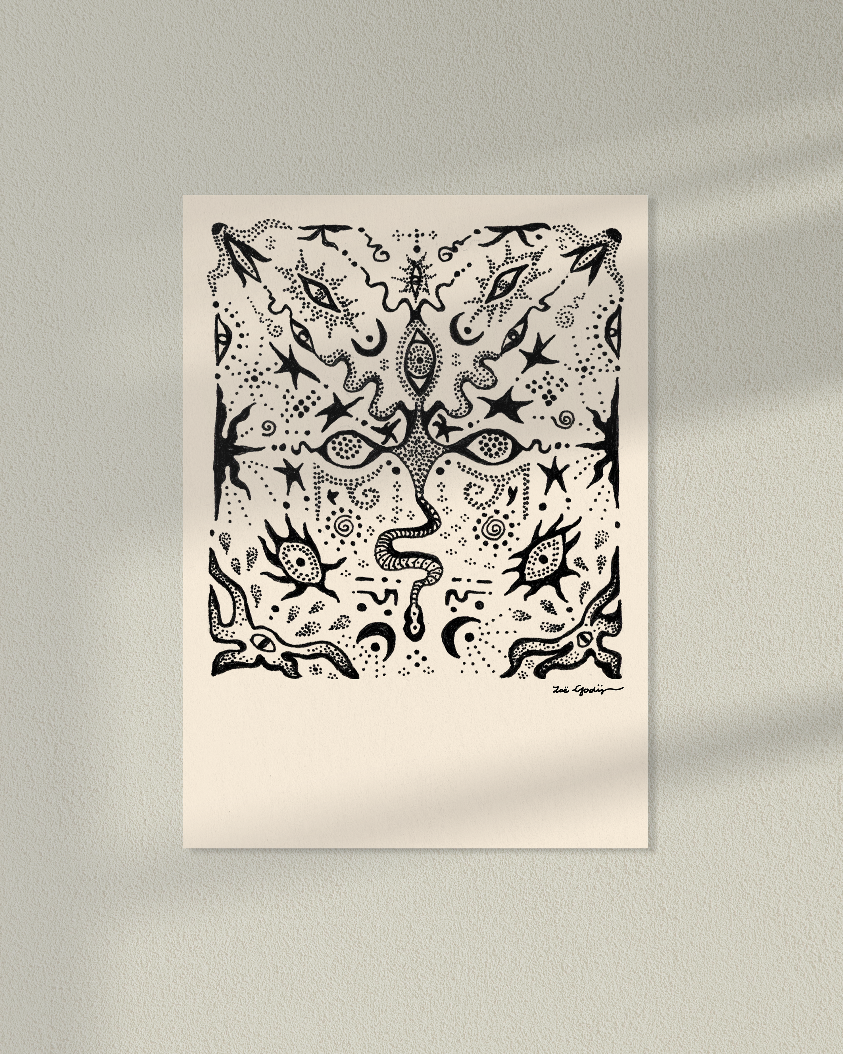 WOMB OF BECOMING — Ink Study