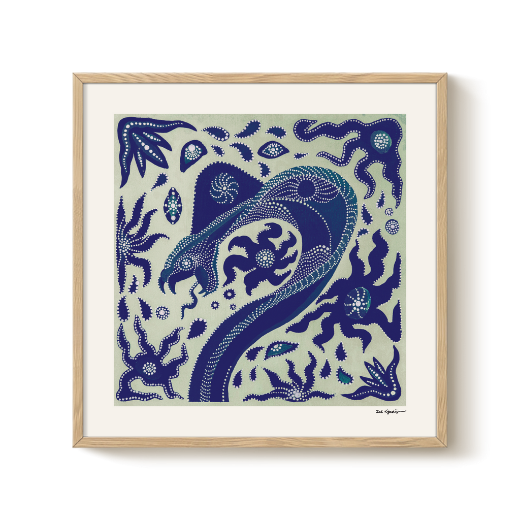 THE SERPENT CURRENT BLUE — Fine Art Print