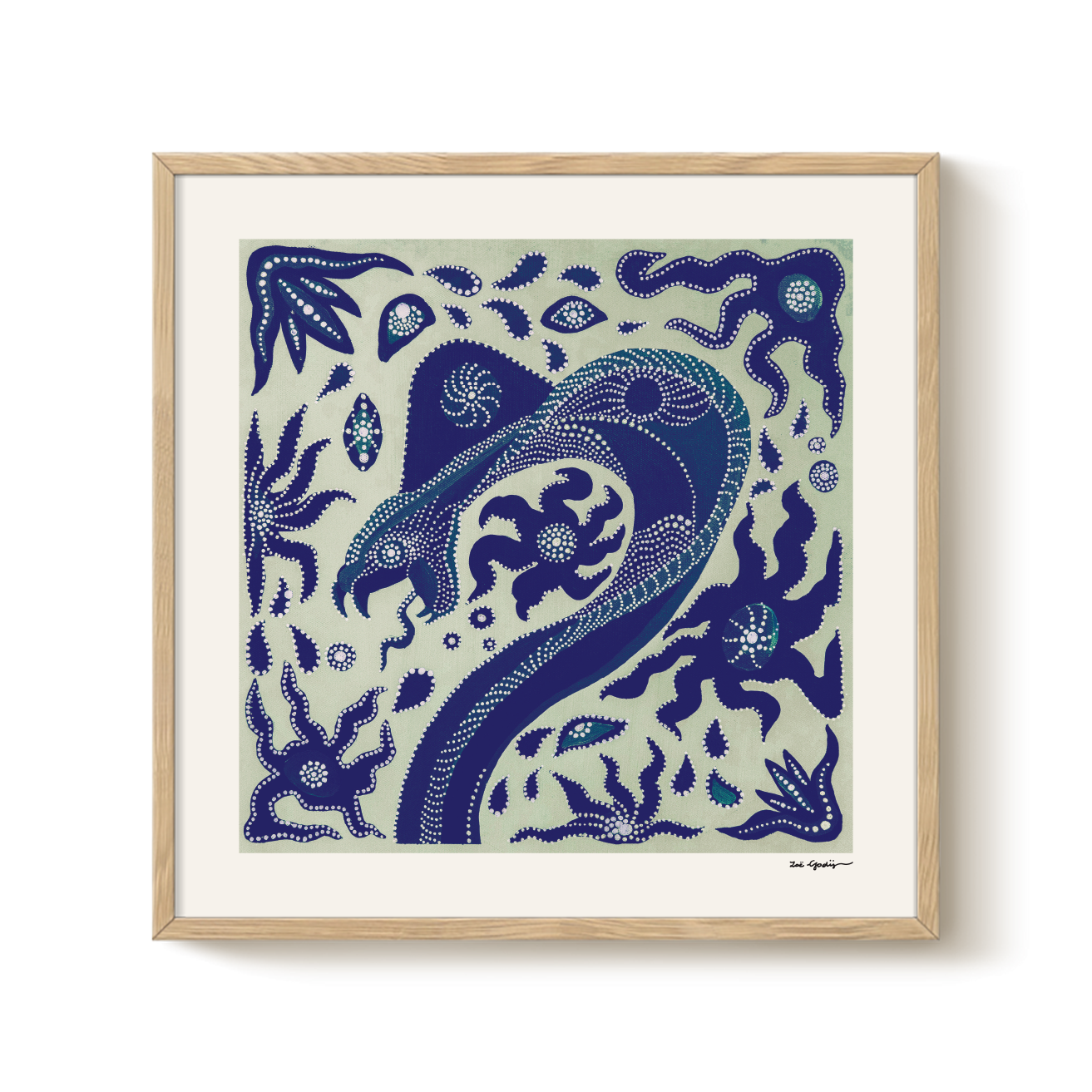 THE SERPENT CURRENT BLUE — Fine Art Print