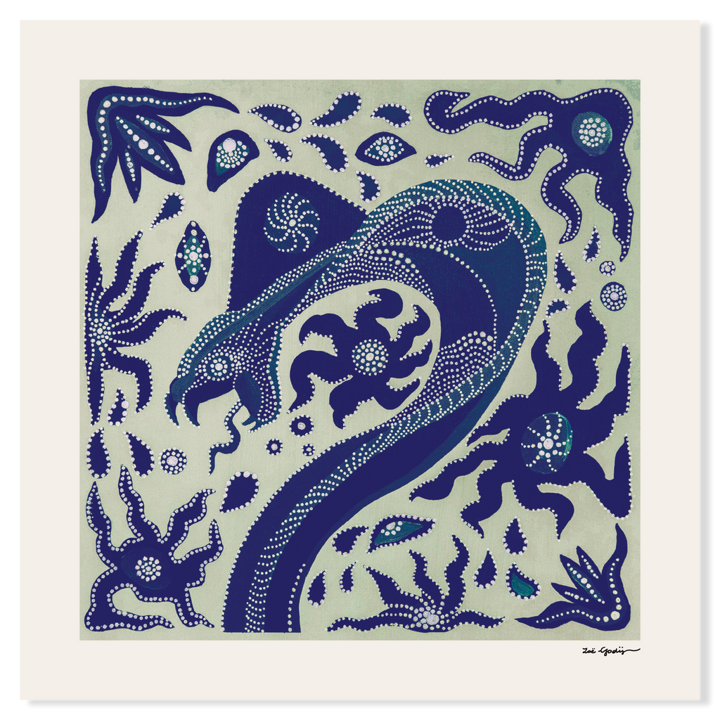 THE SERPENT CURRENT BLUE — Fine Art Print