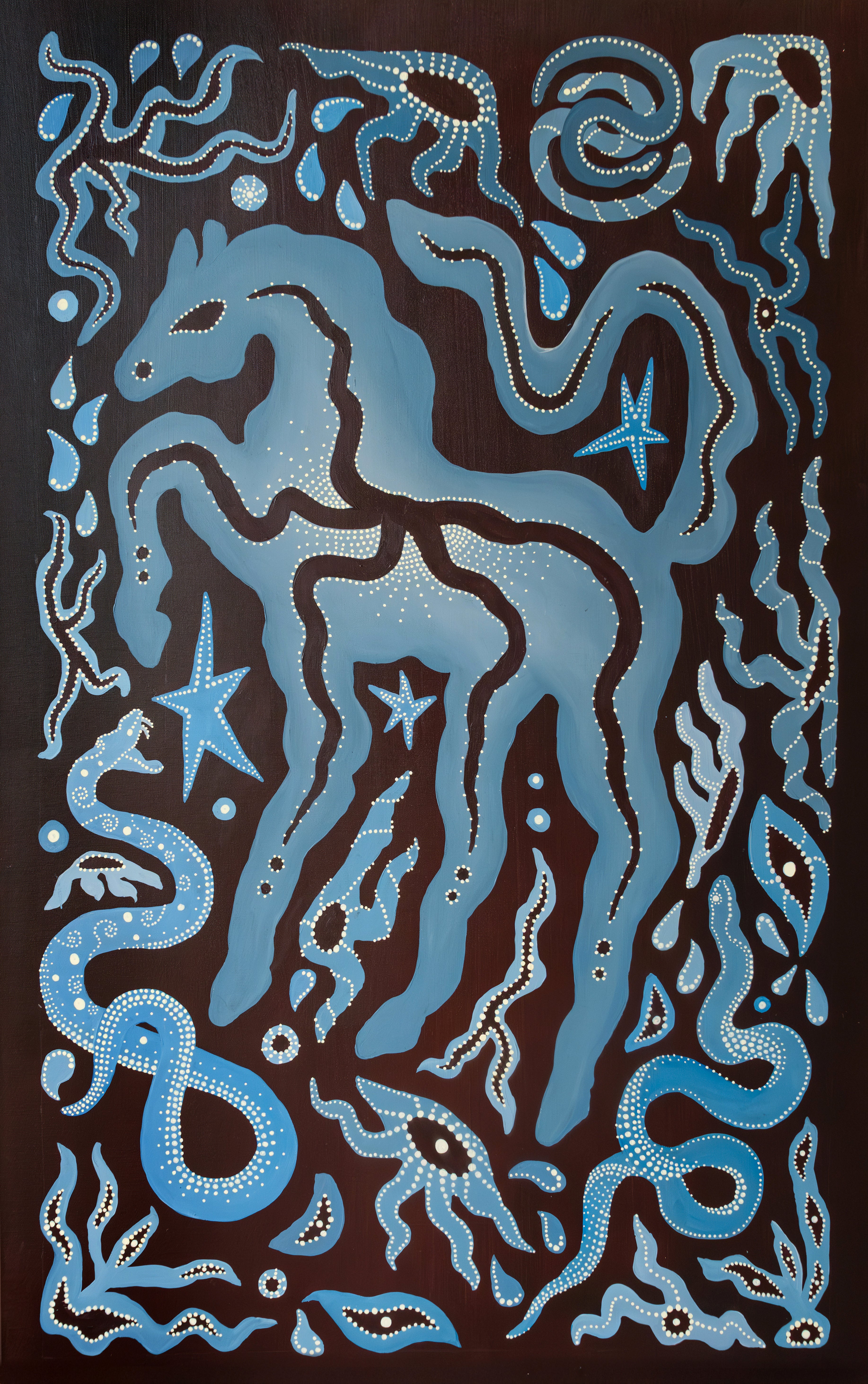 CORE HORSE FREQUENCY — Original Work 90 x 120